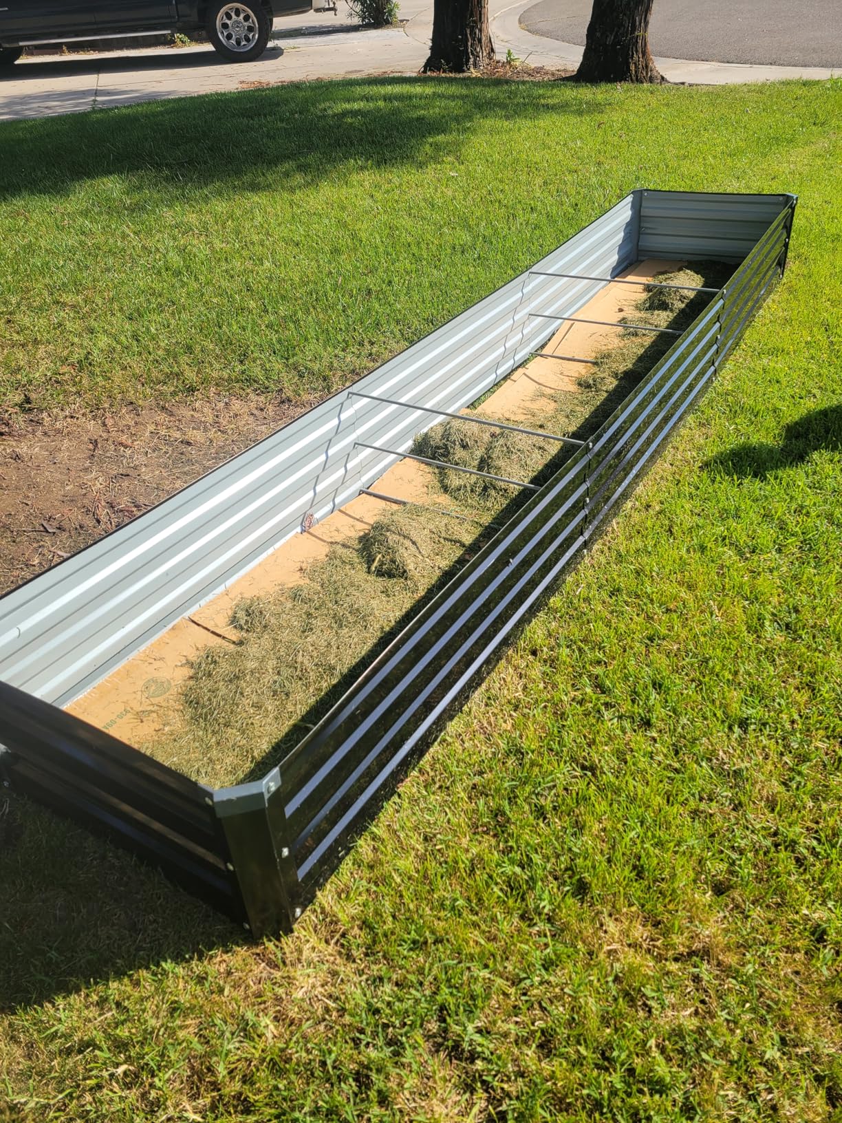 10x2x1ft(2 Pack) Galvanized Raised Garden Bed,Outdoor Planter Boxes Metal Patio Kit Planting Bed for Vegetables Flowers customer photo 1
