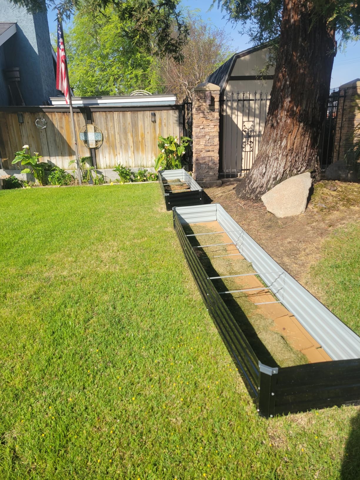 10x2x1ft(2 Pack) Galvanized Raised Garden Bed,Outdoor Planter Boxes Metal Patio Kit Planting Bed for Vegetables Flowers customer photo 2