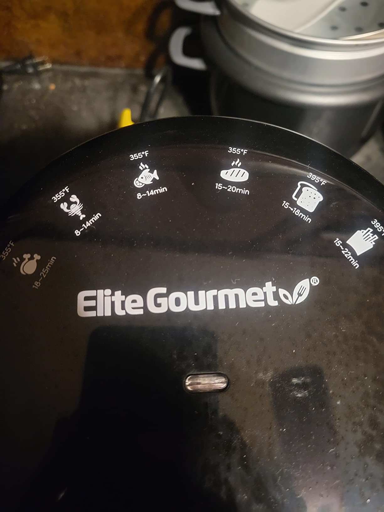 Elite Gourmet Dual Stacked Air Fryer, 10.5 Qt Total Capacity, PFAS-Free Nonstick Baskets, Sync Cook & Sync Finish, 10 Presets, 1700W, Black customer photo 2