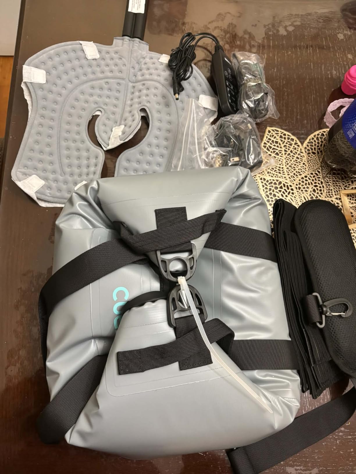 CUEME 20 QT Ice Machine for Knee After Surgery, Programmable Timer Cold Therapy Machine, Knee Replacement Recovery System, Cryotherapy Pain Relief Pad for Shoulder, Hip, Ankle & Foot customer photo 1