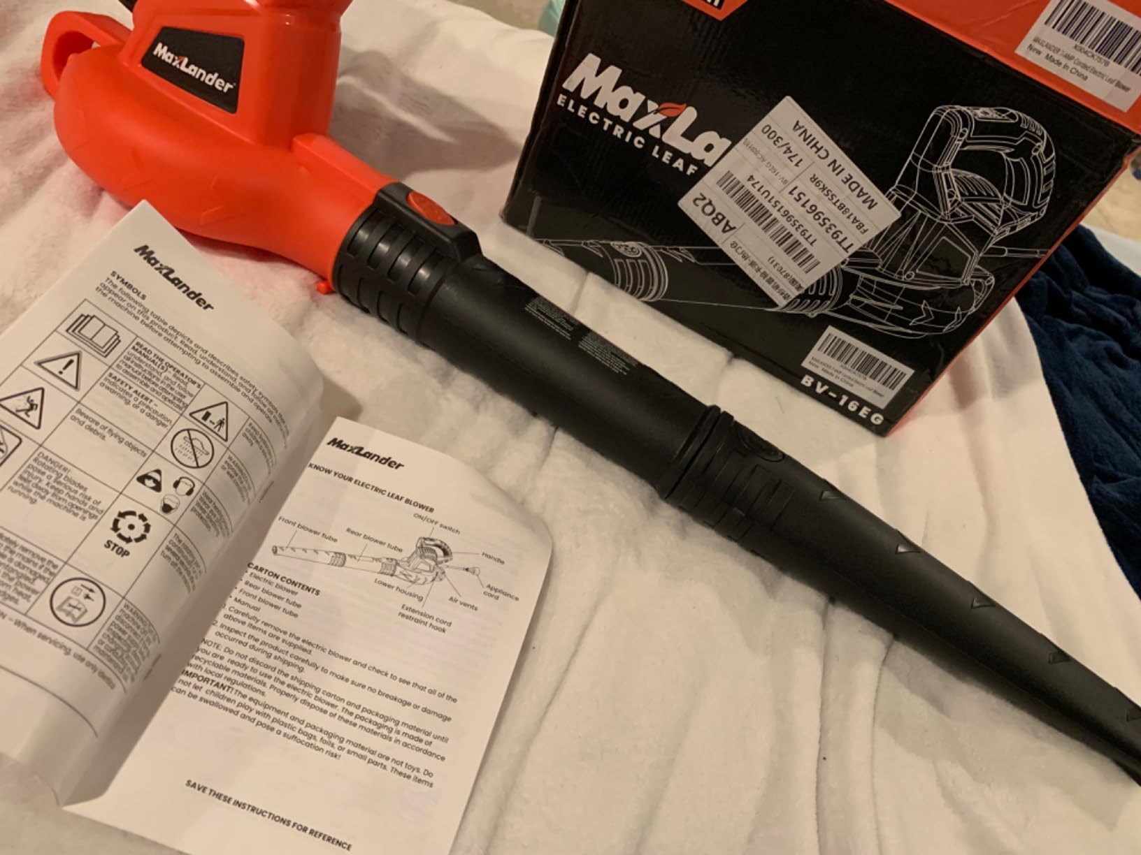MAXLANDER Cordless Leaf Blower & Vacuum with Bag, 3-in-1 Brushless Battery Powered Leaf Vacuum Mulcher 40V 170MPH 360CFM 5 Speeds Leaf Blowers for Lawn Care 2x4.0Ah Battery & Charger Included customer photo 1