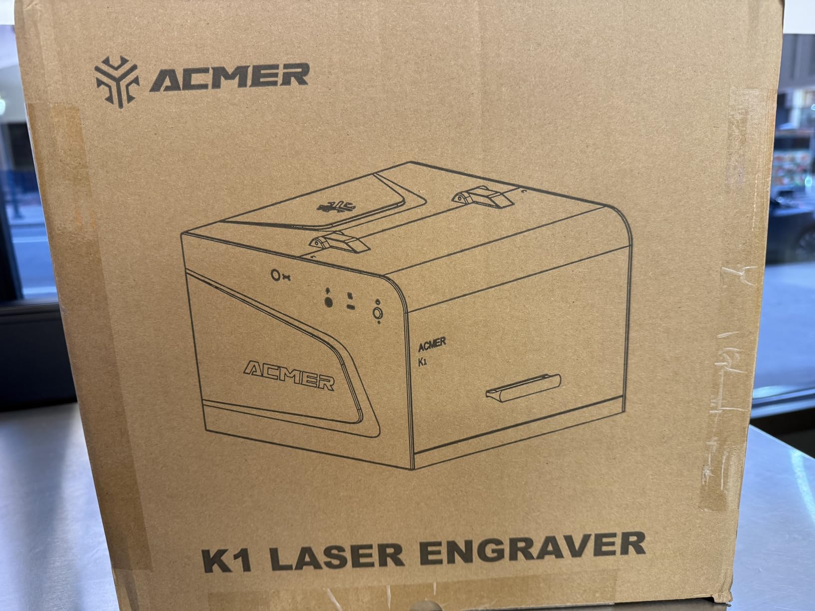 ACMER Laser Engraver Machine, K1 Desktop 12000mW Compact Laser Engraving Machine, 150x150mm Work Area, 0.08mm Fine Engraving Spot, Laser Cutter for Wood, Plywood, Acrylic, DIY Crafts & Small Business customer photo 2