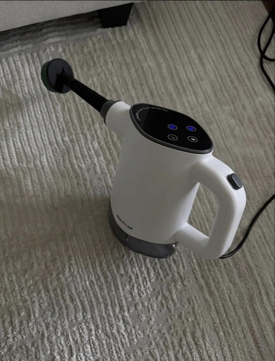 Killrose Handheld Steam Cleaner, Pressurized Steam Cleaner with 10-15s Fast Heat, Dual Power Modes & Self-Clean, Multi-Surface Steamer with 12 Accessories for Kitchen, Bathroom, Car customer photo 1