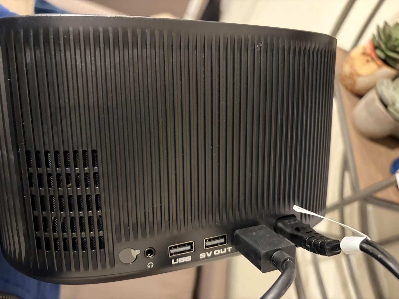 Projector-4K with WiFi and Bluetooth:[3500 ANSI/60W Dolby Audio/Official Licensed Apps], Outdoor-Projector with Smart OS 2.0 & AI Auto Focus,ONOAYO ONO5Pro 2.0 Smart Movie Projector for Indoor/Outdoor customer photo 1