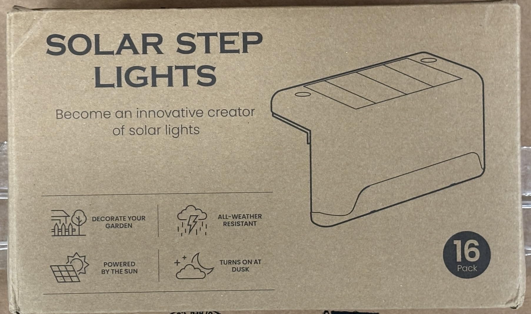 SOLPEX Solar Deck Lights Outdoor, Solar Fence Lights Waterproof LED Step Light for Outside, Patio, Stair, Garden, Yard, Railing, Front Porch, Balcony Decor(16 Pack Warm White) customer photo 1