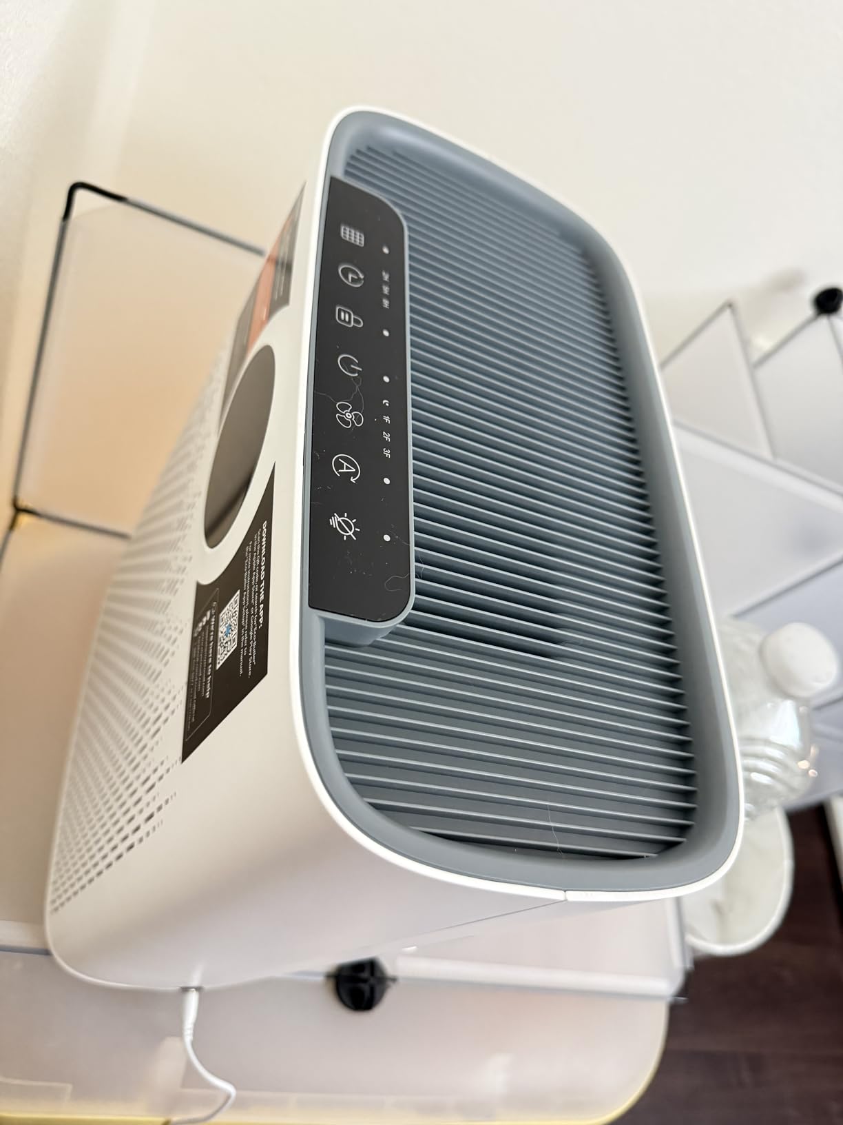 Smart Air Purifier for Home Large Rooms, with WiFi Control, Covers Up to 2400 Ft², Smart Mode, AQI Display, 22dB Sleep Mode & Aromatherapy with 2X-Power Filtration, HAP603WF, White customer photo 2