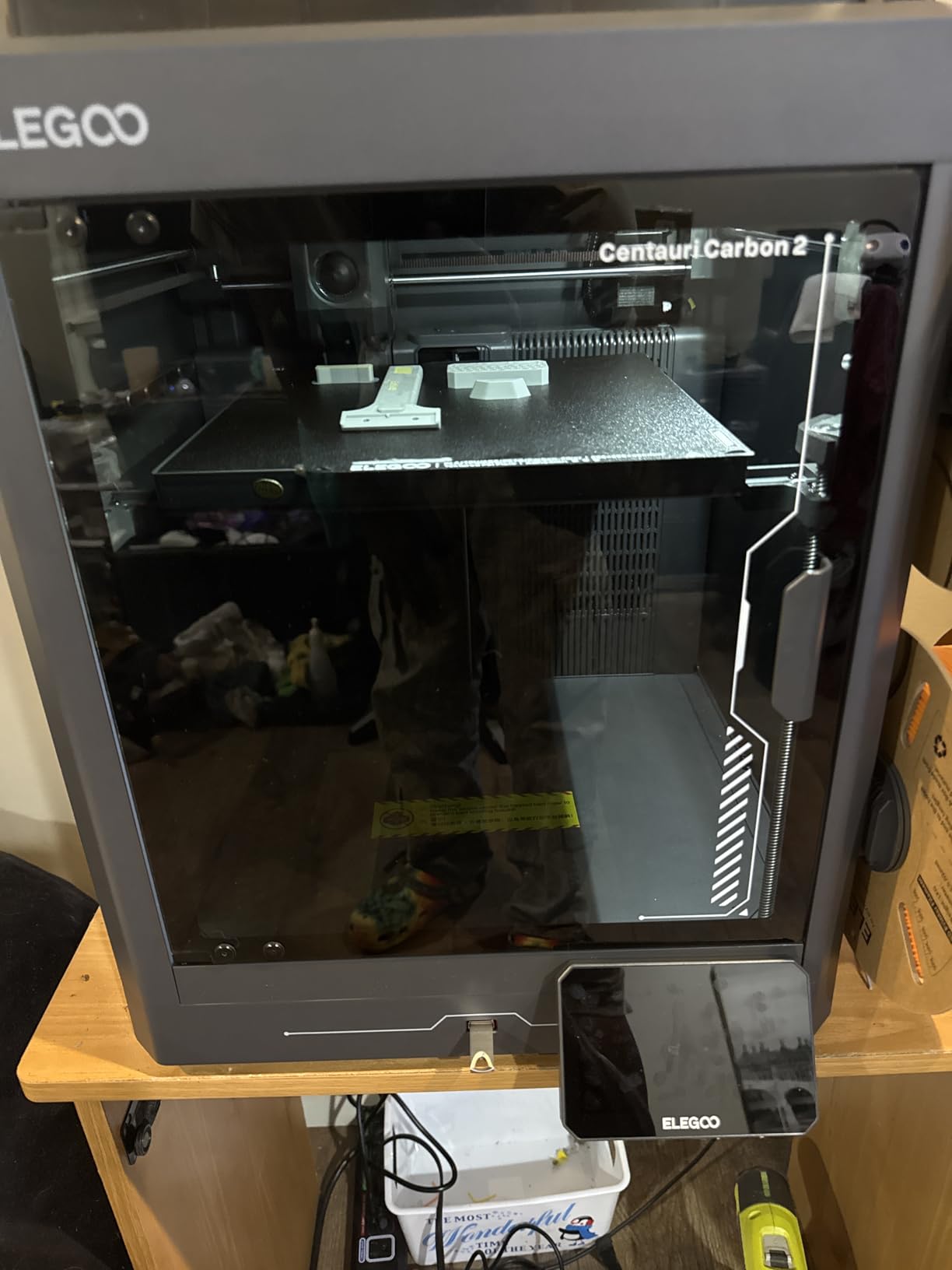 ELEGOO Centauri Carbon 2 Combo Multi Color 3D Printer, CoreXY 500mm/s High Speed Multicolor Printing with Canvas, 1-Click Full Auto Leveling and 350°C High-Temp Nozzle, 256x256x256mm Build Volume customer photo 1