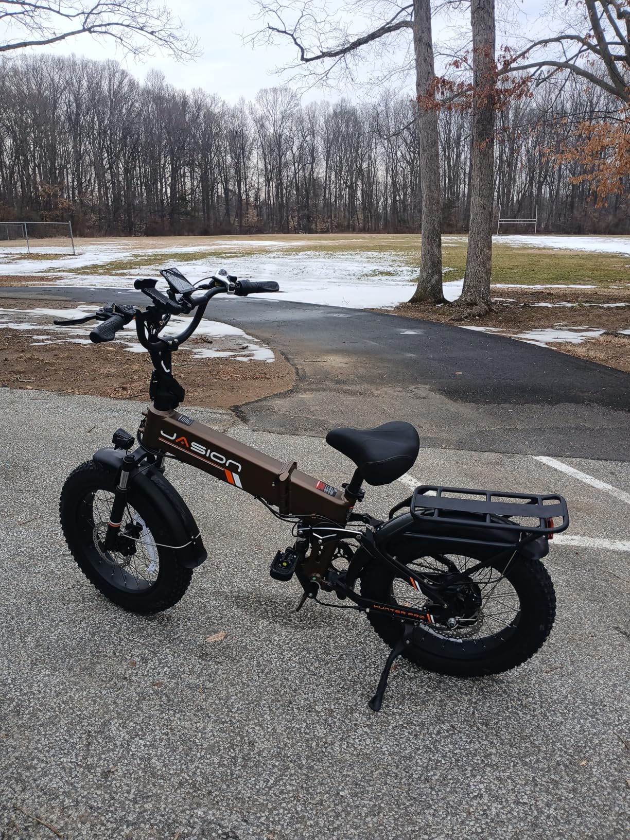 Jasion X Hunter/PRO Electric Bike for Adults, 1800W/1400W Peak 20''Fat Tire Foldable Ebike, Folding E Bike Up to 80/70 Miles Range, 720/624WH Removable Battery, 30 MPH E Bike, Certified by UL2849 customer photo 1