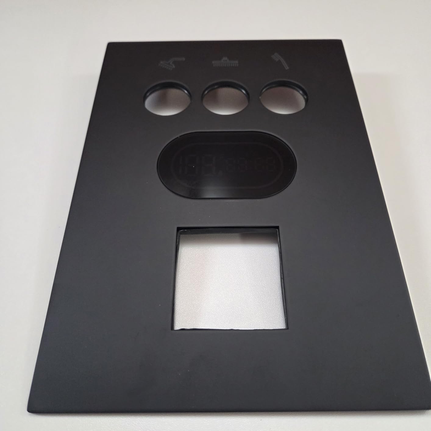 Push Button Diverter Shower Faucet Set Hydro Power Temperature Display, Shower System Wall Mounted 10