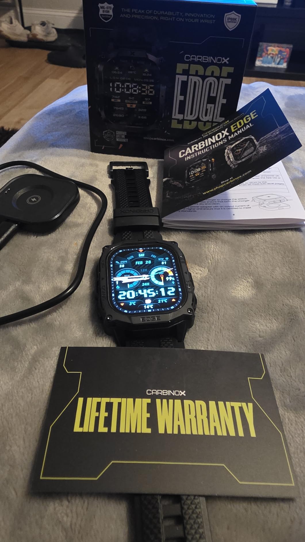 CARBINOX Edge Smart Watch Rugged, 1.96