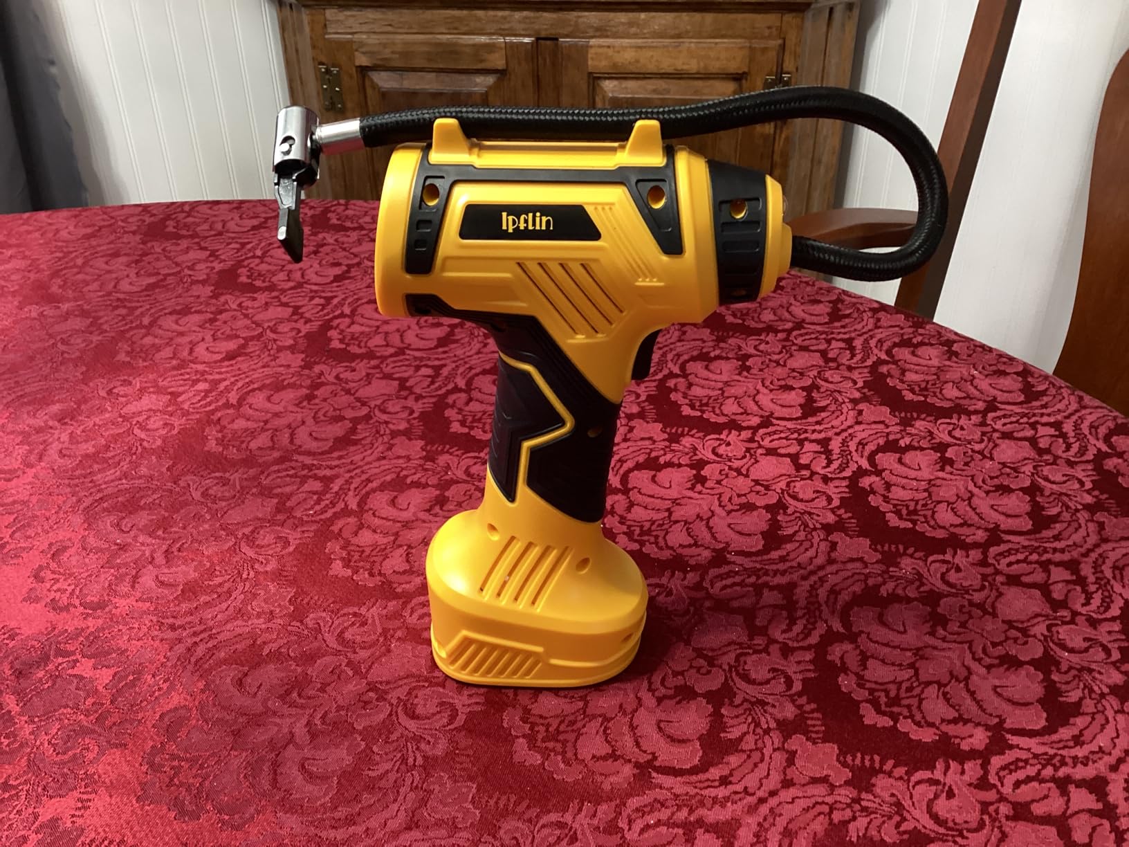 Tire Inflator Portable Air Compressor Built-in Battery - Corded/Cordless Tire Inflator - 9600 mAh & 12V DC, 2X Faster Inflation Handheld Air Compressor, 160PSI Air Pump for Car, SUV, Motorcycle, Ball customer photo 1