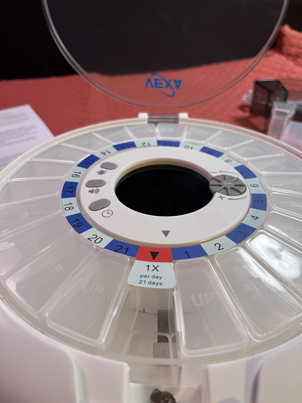 VEXA VitaMate Pro 21 WiFi Smart Pill Dispenser with Exclusive Self-Developed App, Automatic Rotating & Rising Containers, Remote Caregiver Alerts, Sound/Light Reminders for Meds & Supplements customer photo 2