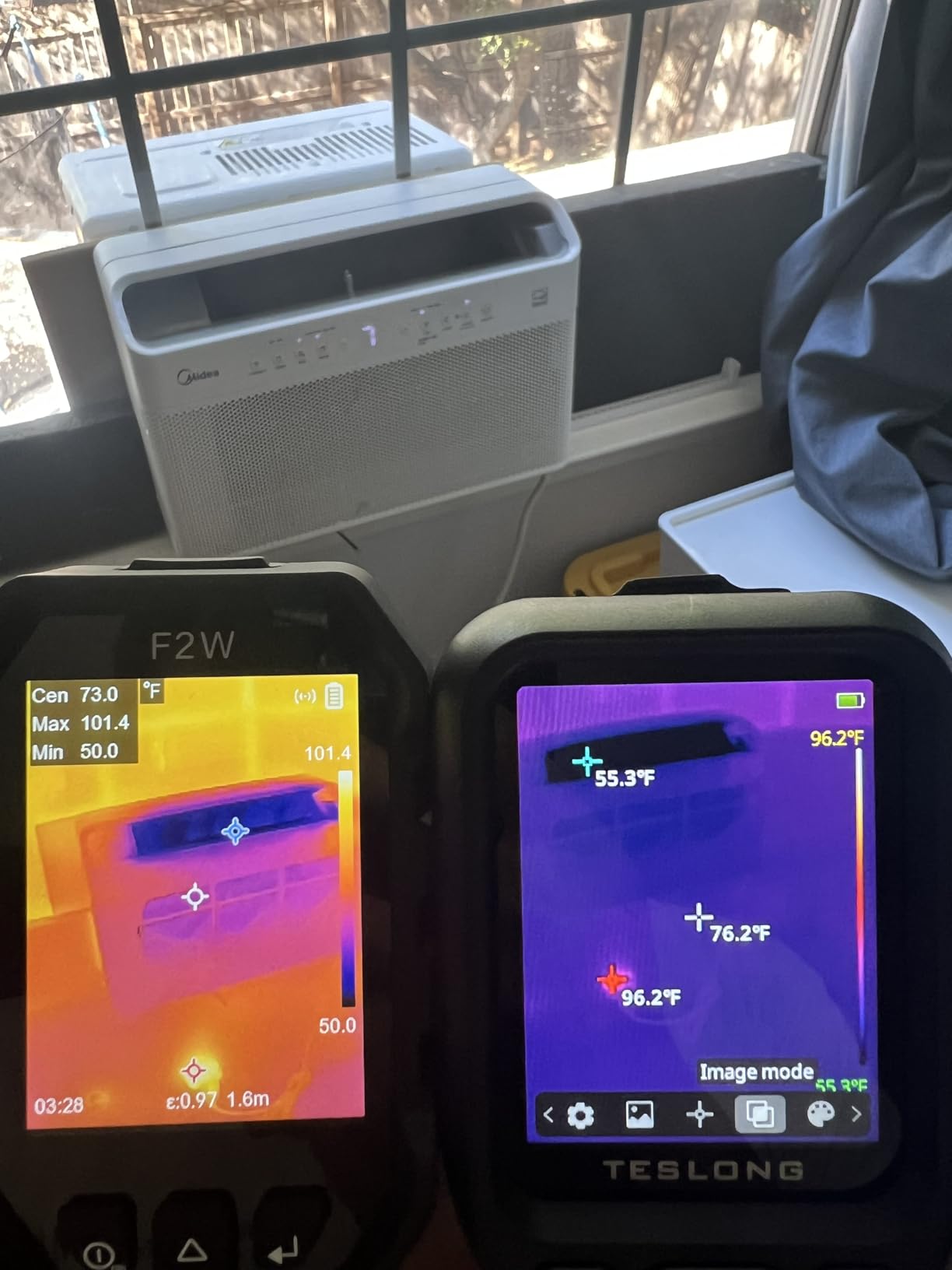 F2W Thermal Camera 640x480 Super Resolution, Thermal Imaging Camera 256x192 IR Resolution, IntellFault Intelligent Scene, 3.2