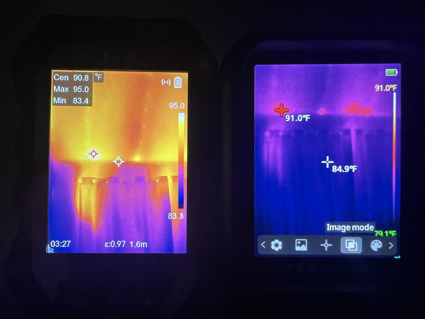F2W Thermal Camera 640x480 Super Resolution, Thermal Imaging Camera 256x192 IR Resolution, IntellFault Intelligent Scene, 3.2