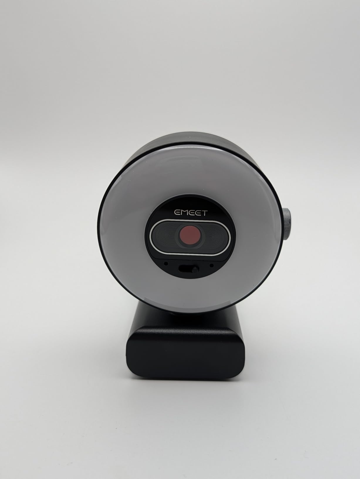 EMEET S600L 4K Webcam for Streaming with Ring Light, 4 Lighting Modes, Rainbow Effect, 1/2