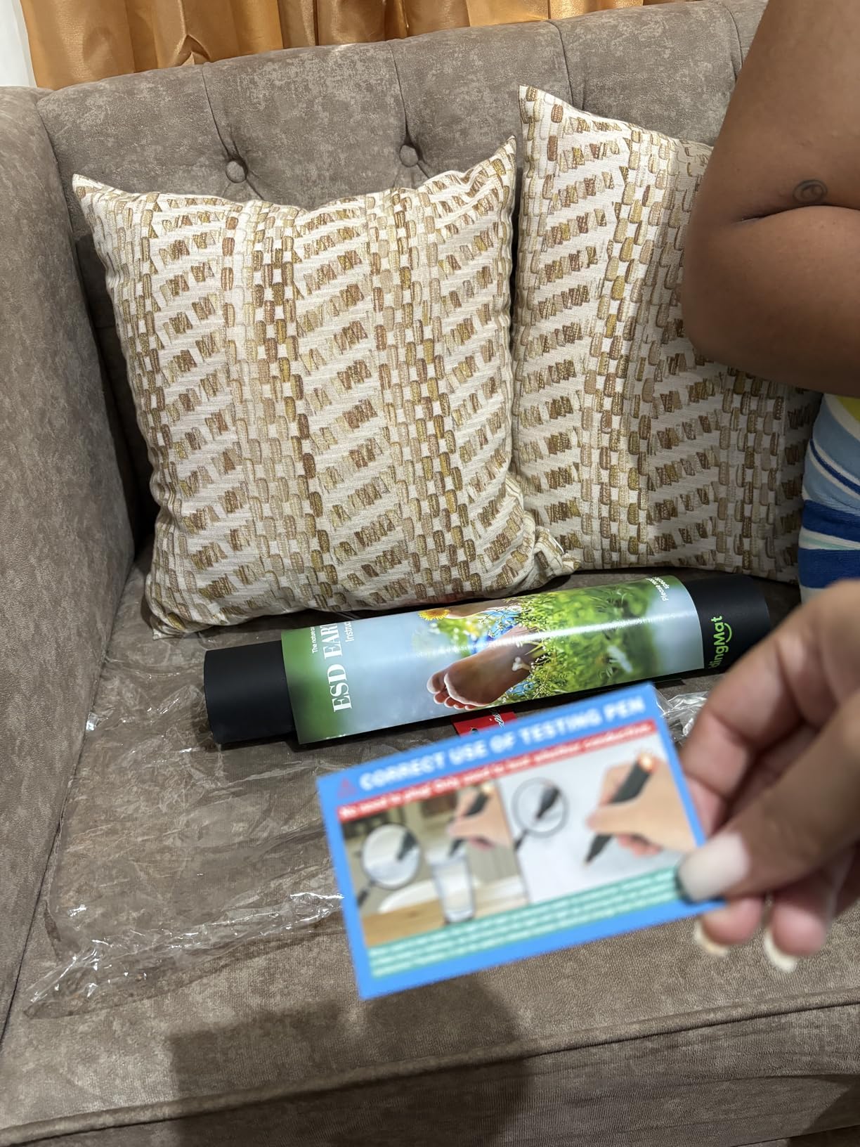 Grounding Mat for Sleep, Energy, Pain Relief, Inflammation, Balance, Wellness, Earth Connection Therapy for Indoor Grounding at Home, Office, or Work 16