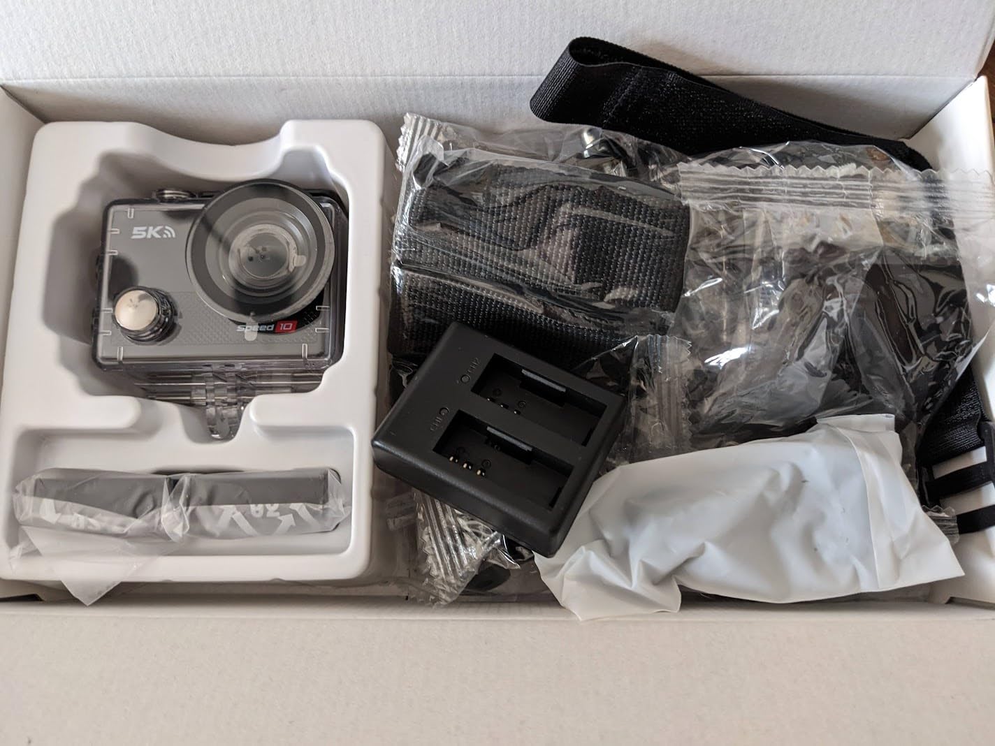 Action Camera 5K 30FPS Waterproof Camera Underwater 131FT with EIS WiFi App Remote Control 64GB Card 170° Wide Angle Sports Helmet Bike Video Black customer photo 1