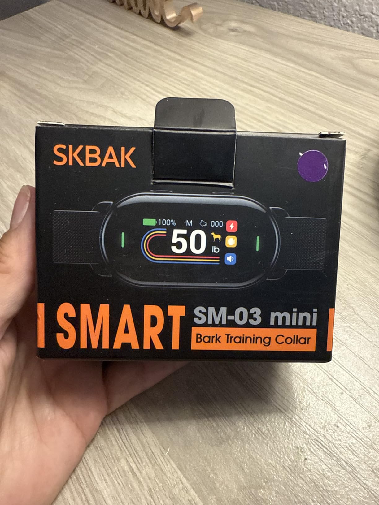 Dog Bark Collar for Small Medium Large Dogs 10-100lbs, Automatic Bark Device with Anti-False Trigger & Bark Count Tracking, 4 Training Modes and 8 Sensitivity to Effectively Stop Barking, Black customer photo 2