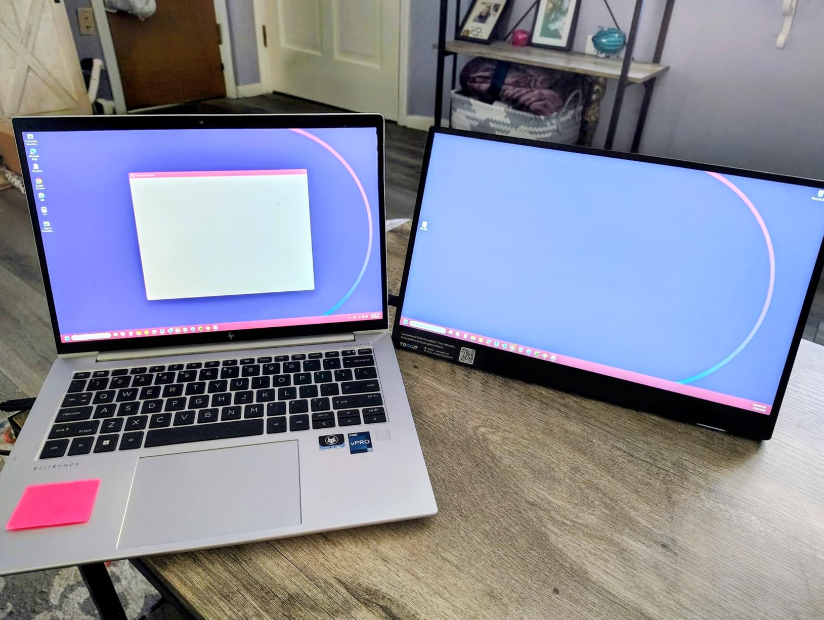 Yodoit Portable Monitor 144Hz 15.6Inch - 1080P Gaming Screen for Laptop IPS Display with USB Type C Port and Speakers with Smart Cover Metal Compatible with PC, MacBook, Xbox (Black) customer photo 1