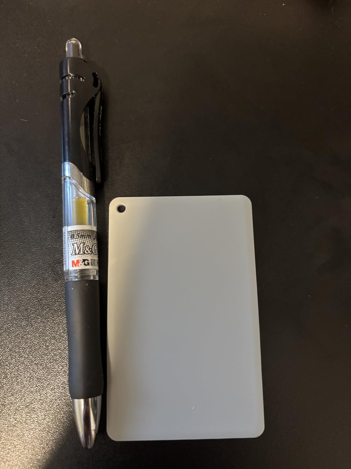 2 Pack Wallet Tracker Card [Apple MFi Certified] Air Tracker Tag (iOS only), IP68 0.06in Rechargeable Smart Card Work with Apple Find My, Keys Finder and Item Locator for Passport, Bags, Laptop, Black customer photo 2