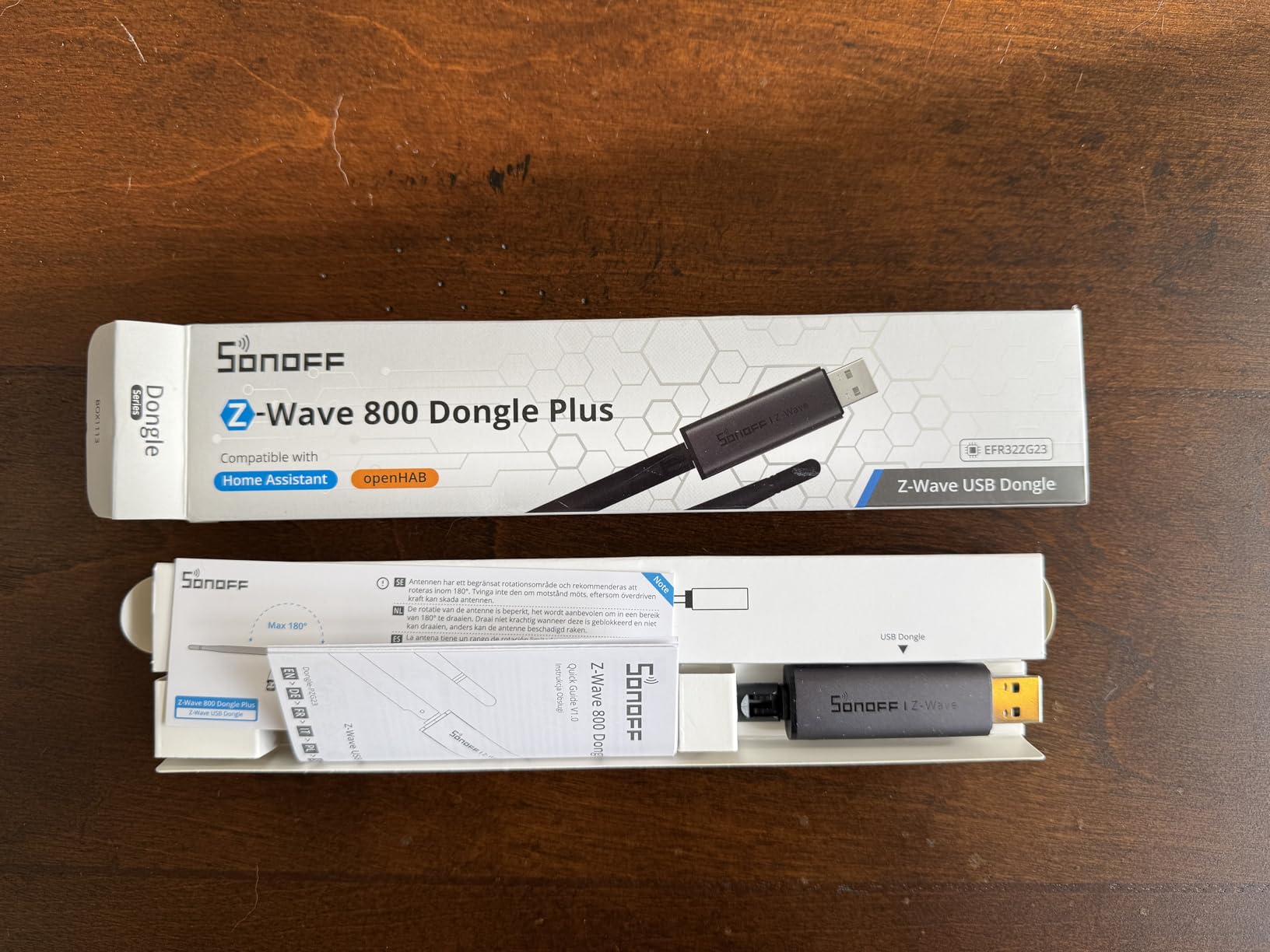 SONOFF Z-Wave 800 Dongle Plus (Dongle-PZG23), USB Stick with EFR32ZG23, Compatible with Home Assistant & openHAB, S2 Security, Stable and Long-Range Smart Home Control customer photo 2