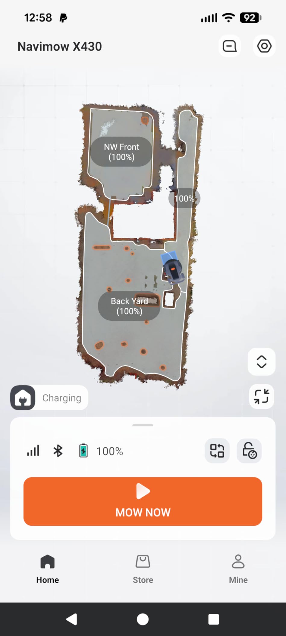 Segway Navimow X430 Robot Lawn Mower Wire Free, for up to 1 Acre, 4WD for 84% Slopes, Zero-Turn for Damage-Free Mowing, ORV-Tuned Lawnmower customer photo 2