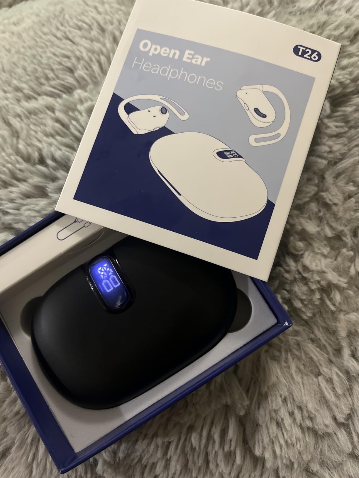 Translation Earbuds Real Time 164 Languages AI Translator Ear buds 90H Playtime Bluetooth Translating Earbuds with LED Display Open-Ear Audífonos Inalámbricos for Travel Business Learning Black customer photo 1