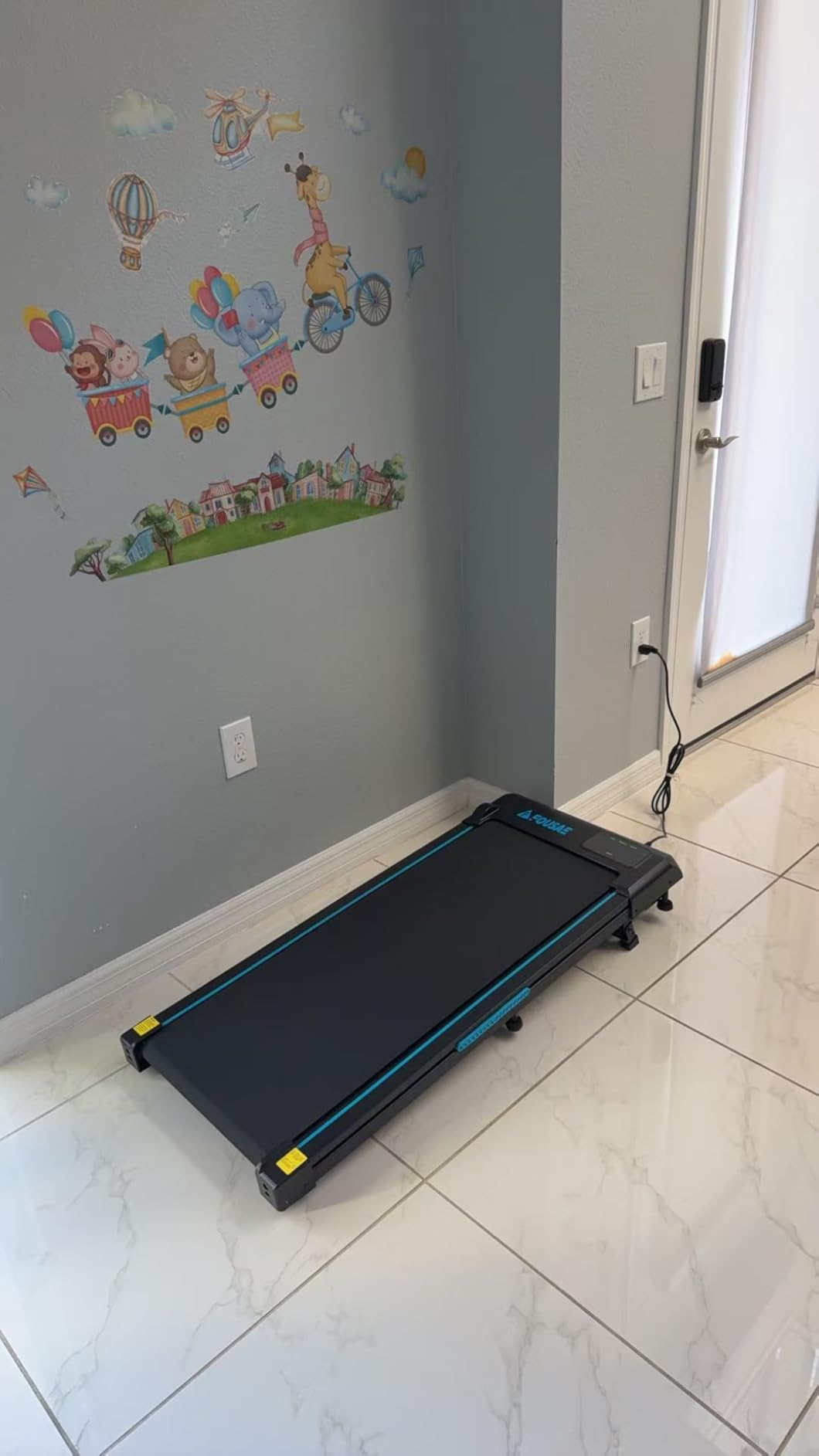 Walking Pad Treadmill, 6.2MPH Under Desk Walking Pad with 10% Incline, Treadmills for Home with Double Frame, 2.75HP Brushless Drive, 12 HIIT Programs, Remote Control, 350LBS Capacity customer photo 1