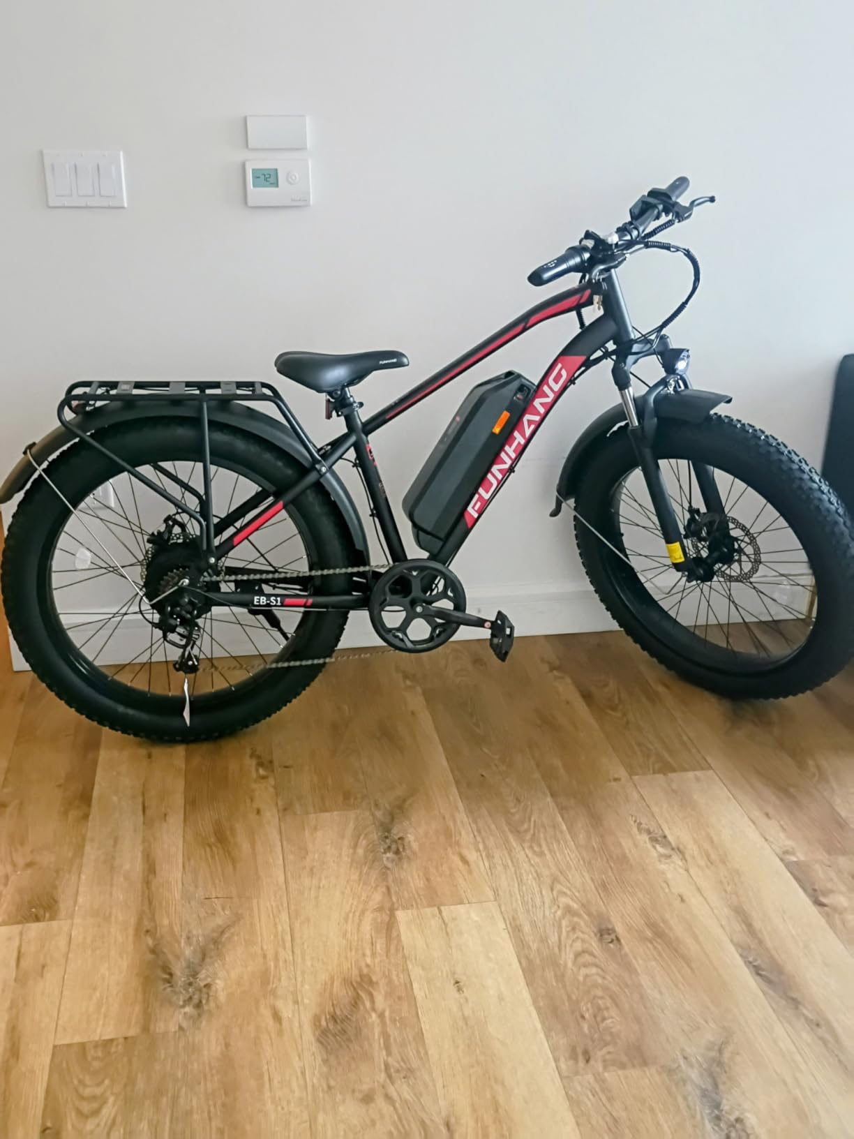 Funhang Electric Bike for Adults, 1000W Peak Ebike, 20MPH 60Miles Electric Mountain Bike, 26