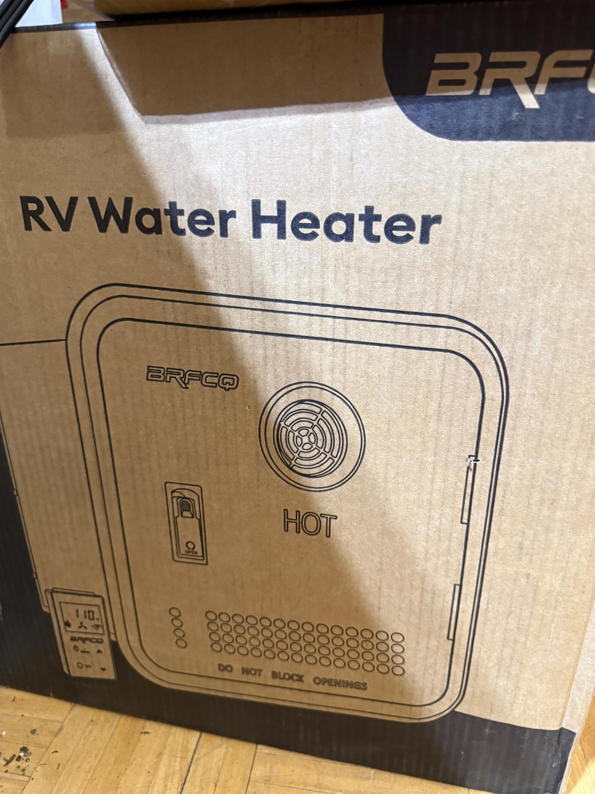 RV Tankless Water Heater, 65000 BTU RV Instant Hot Water Heater with 16x16 inch White Door and Remote Controller, DC 12V CSA Certificated, Propane-Powered, Compatible with all RVs customer photo 1