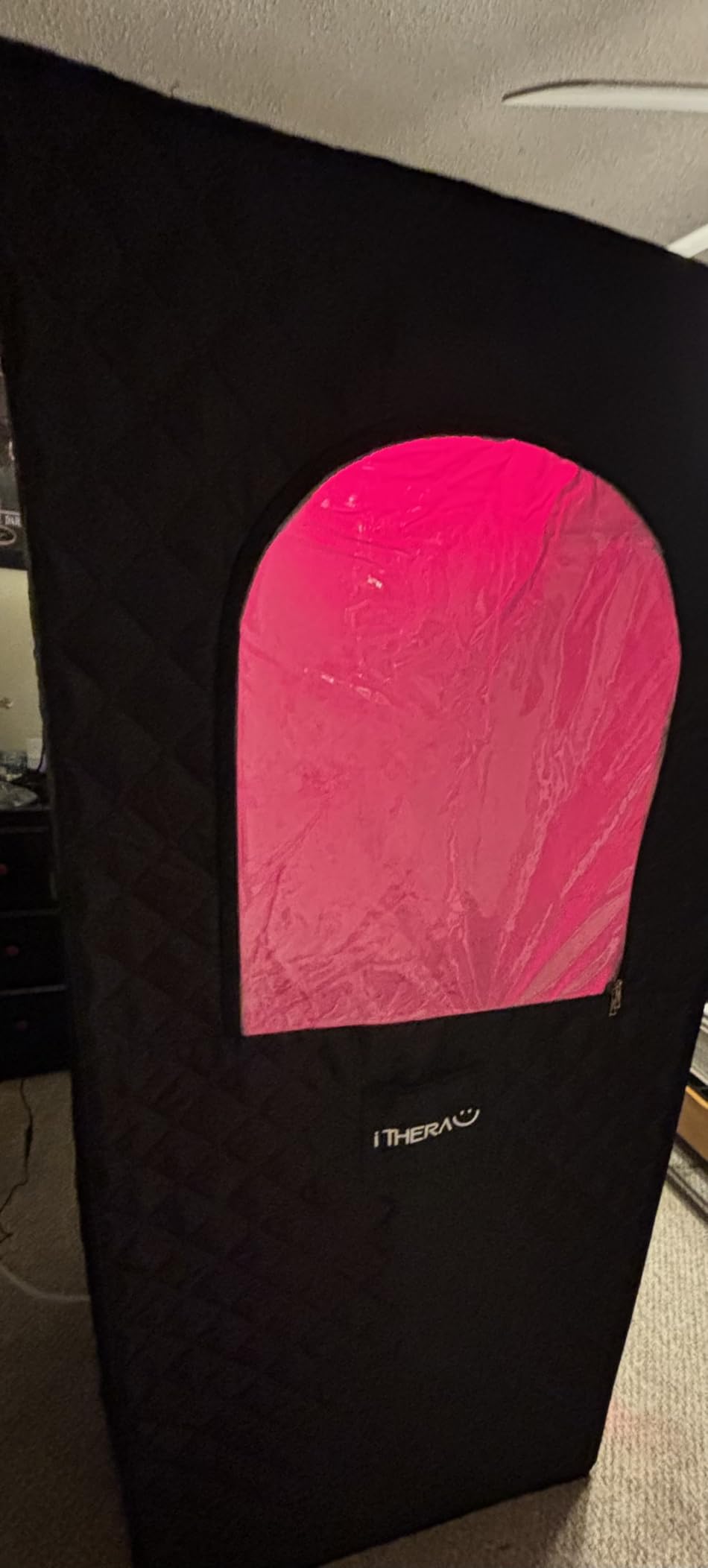 Portable Infrared Sauna Box for Home, Full Body Steam Sauna Tent with 660nm & 850nm Red Light Therapy Lamp, 3L 1200W Fast-Heating Steamer, Adjustable Temp & Remote Control for Relaxation, Detox customer photo 1