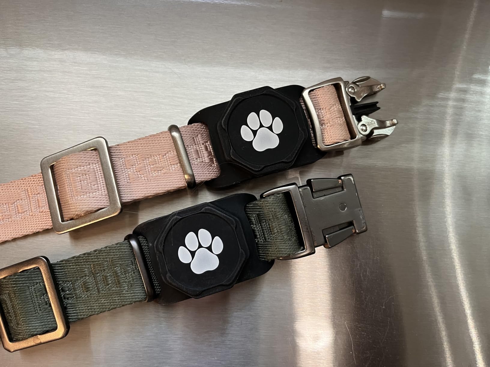 Smart Pet Tracker for Collar - Dog Trackers Pet Location Tracker with Holder, No Monthly Fee, Compatible with Apple Airtag Find My (iOS Only, Not for Android), Anti-Lost Device for Pets, Bag Straps customer photo 2