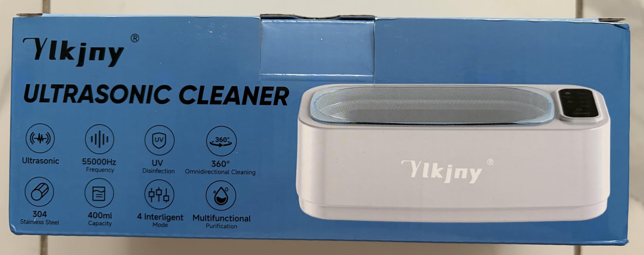 Ultrasonic Jewelry Cleaner, 55KHz 400ml Ultrasonic Cleaner with 4 Cleaning Modes & LED Light, Ideal for Jewelry Cleaner, Eyeglasses, Rings, Retainers, Silverware, Watches and Small Valuables customer photo 2