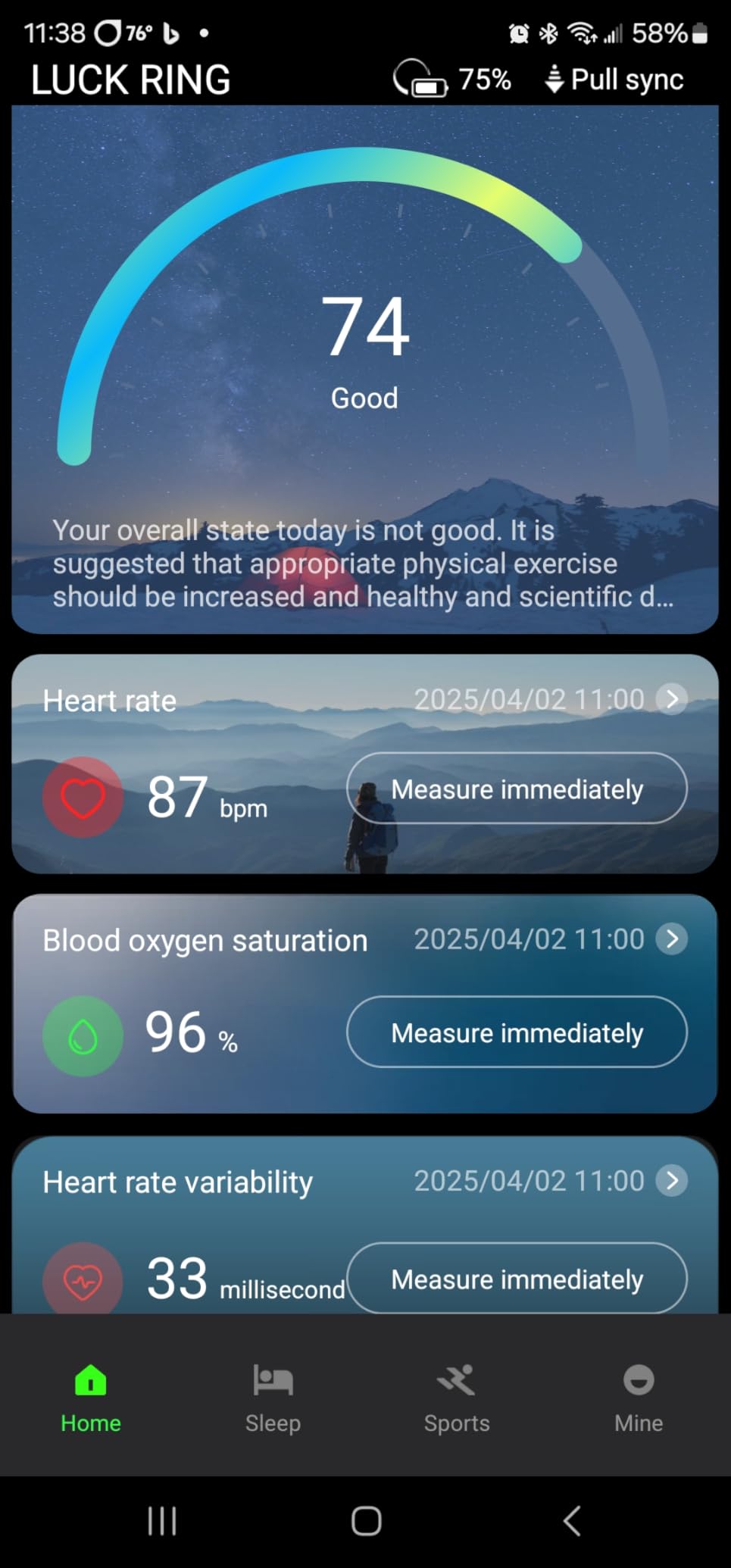 Smart Ring with Sleep Monitoring, Step Counting, Heart Rate, Blood Oxygen for iOS and Android, No Subscription Fee, IP68 Waterproof Health Tracker (Black, 11) customer photo 2