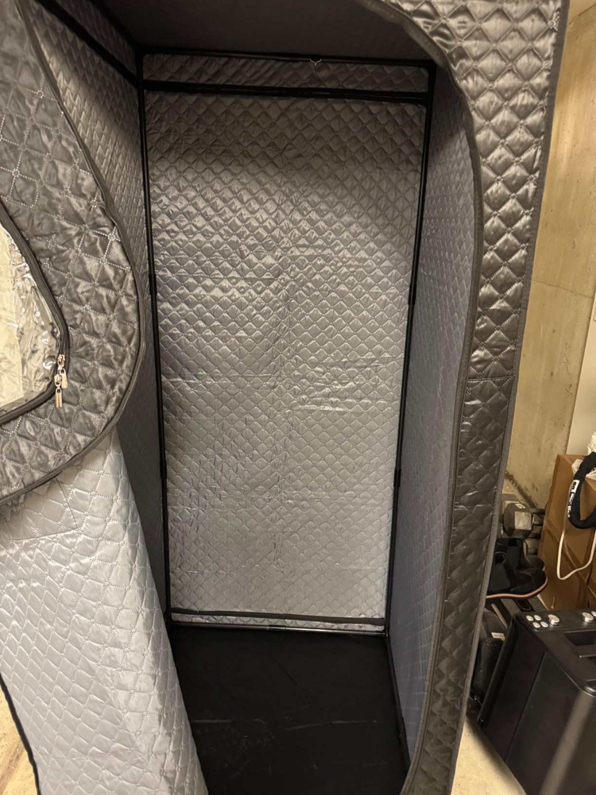 MIXC Upgraded Low EMF Infrared Sauna Box - Ideal for Relaxation & Detoxification | Includes Folding Chair | Multi-Layer Full-Body Sauna Tent for Home, Spa, Indoor, Outdoor & Gym Use (Infrared Version) customer photo 1