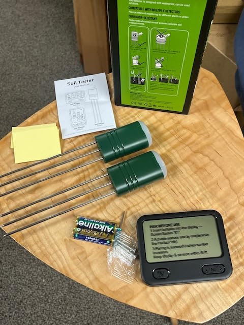 Nexuslab Wireless Soil Moisture Meter with LCD Receiver - 3-Probe 3-in-1 Sensor (Moisture, Temperature, Light), 230 ft RF Range, Waterproof, Long Battery Life for Indoor/Outdoor Plants and Gardens customer photo 1