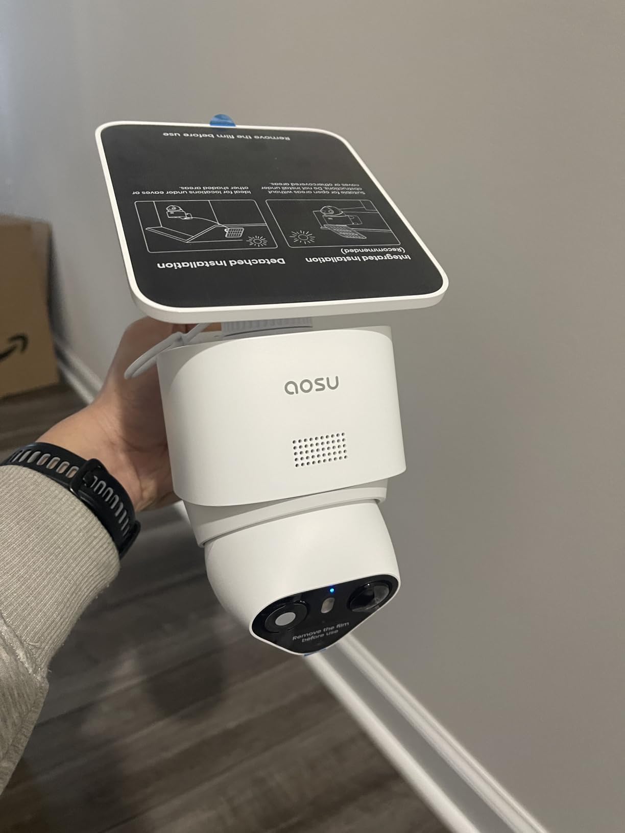 aosu T2 Ultra 4K Security Cameras Wireless Outdoor, TrueColor Night Vision, AI Triple Detection, 360° Auto Tracking, Solar Powered WiFi Camera for Home Security, 1Pack customer photo 1