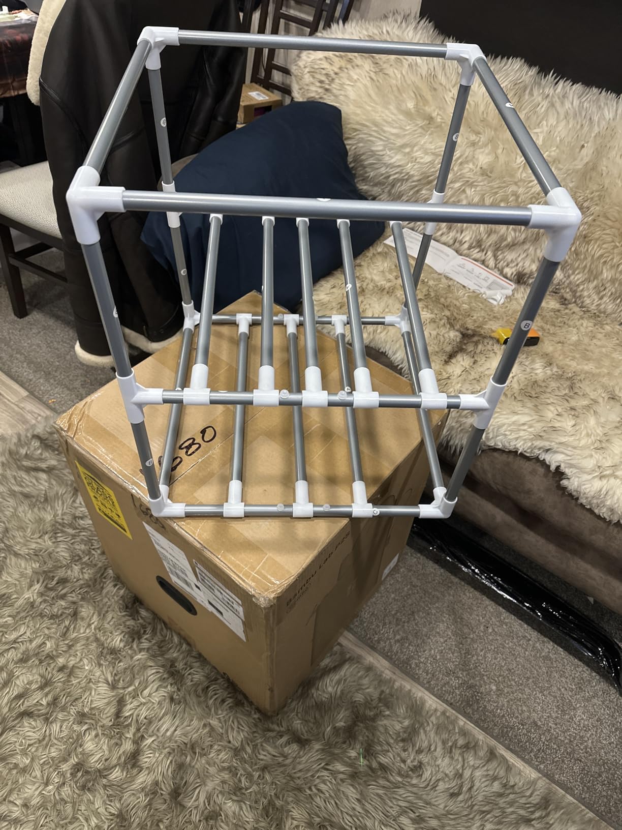 YOOPAI 3D Printer Filament Storage Box - 2 Tier Filament Storage Rack with Fabric Cover, Holds Up to 24 Rolls 1KG - 3D Filament Storage Organizer for Home, Workshop & Studio customer photo 1