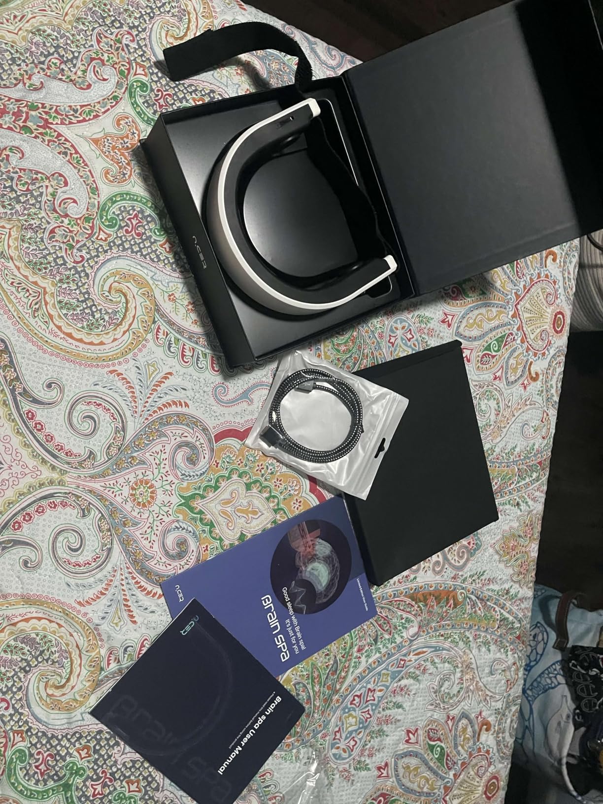 Good Sleep Headset for Relaxation & Bedtime Routine, 40Hz Gamma Light & Bone Conduction Sound Rhythmic Massager, Designed to Insomnia Relief, Promote Calm, Focus, Meditation and Mental Rest customer photo 2