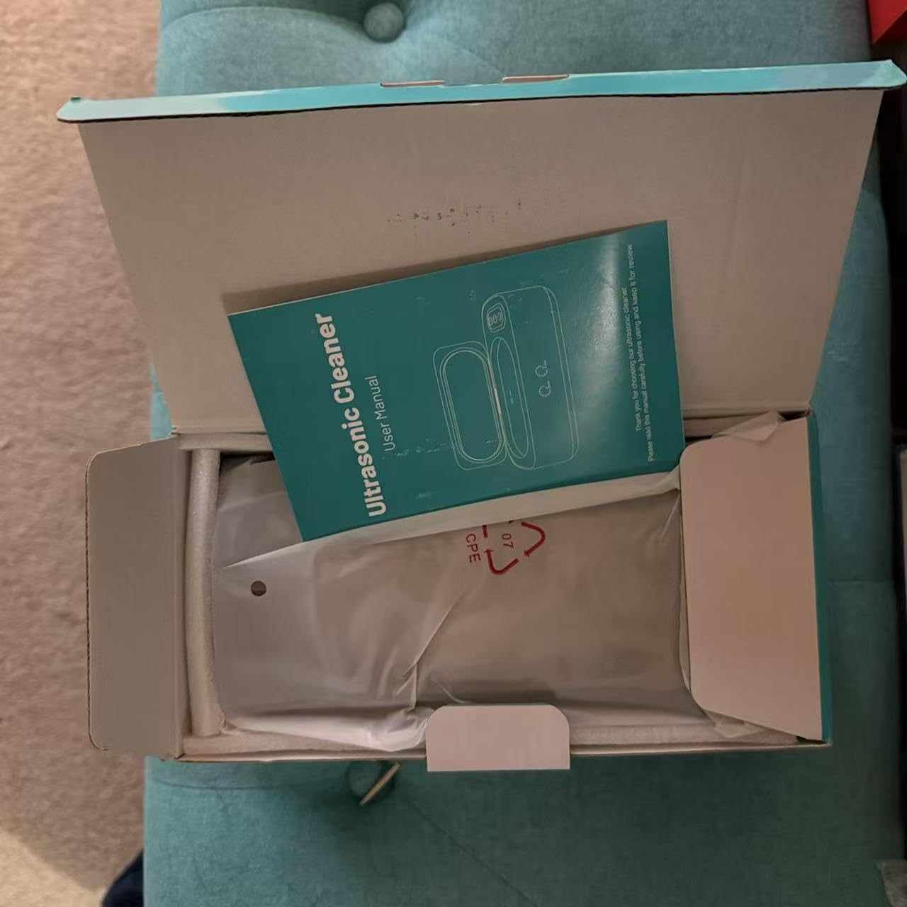 Ultrasonic Cleaner, 48kHz Professional Ultrasonic Jewelry Cleaner for Eyeglasses, Jewelry, Rings, Watch Straps, Dentures and More, Dual Cleaning Modes & 304 Stainless Steel Tank, 400ML Capacity, Black customer photo 1