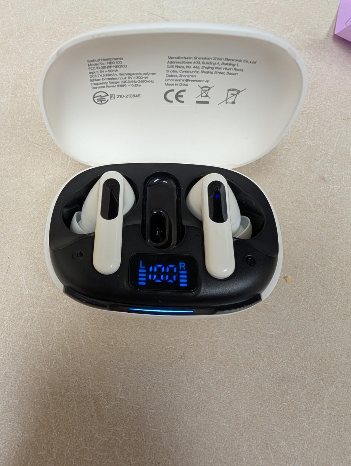 RYR Wireless Gaming Earbuds, 20ms Low Latency, Gaming Earbuds with Noise Cancelling Mic, 2.4Ghz & Bluetooth, LED Display, 36H Playtime for Meta Quest 3/2, PS5, PS4, VR, Switch, Steam Deck, PC, Phone customer photo 2