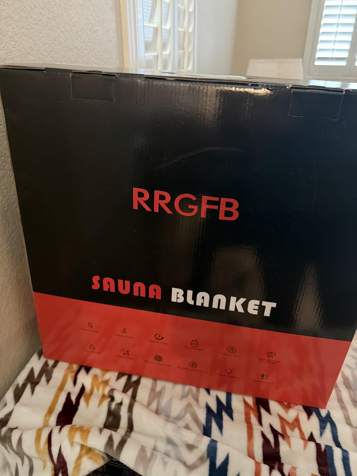 Infrared Sauna Blanket, Durable PU Leather Cover Detox & Relaxation at Home Adjustable Timer, Size 6 ft x 2.6 ft customer photo 2