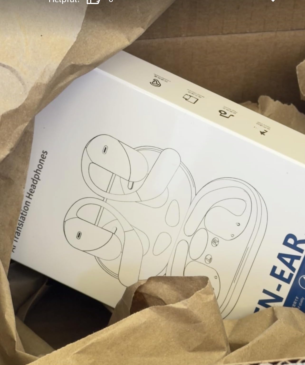 Real-Time AI Translation Earbuds, 198 Language Translator Earbuds, Audifonos Traductores Inglés Español, 3-in-1 Translating Earbuds for Business, Travel, Language Learning, Bronze Black customer photo 1