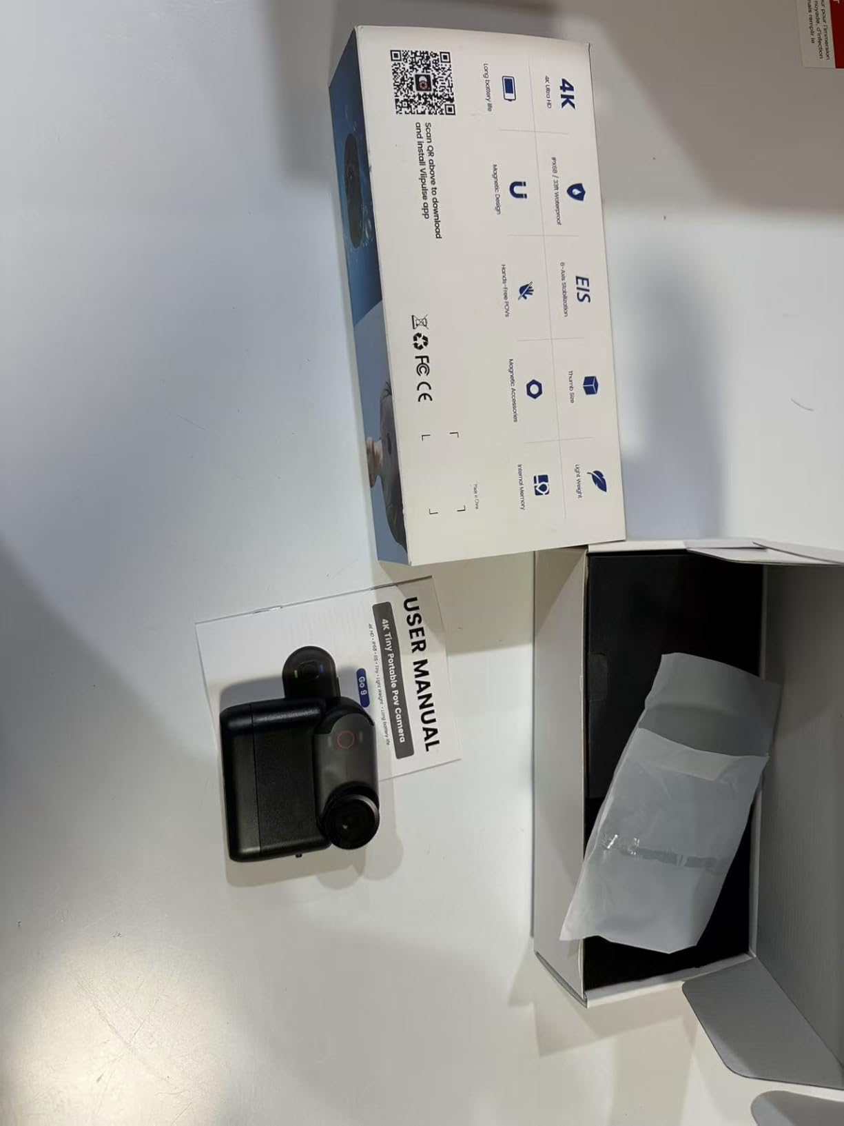 toberto 4K Thumb Action Camera, Mini Body Camera with WiFi, Magnetic Wearable 150° Hands-Free Recording POV Camera, EIS Stabilization, Waterproof, 64GB, Mount Anywhere for Sports Vlogging (Black) customer photo 1