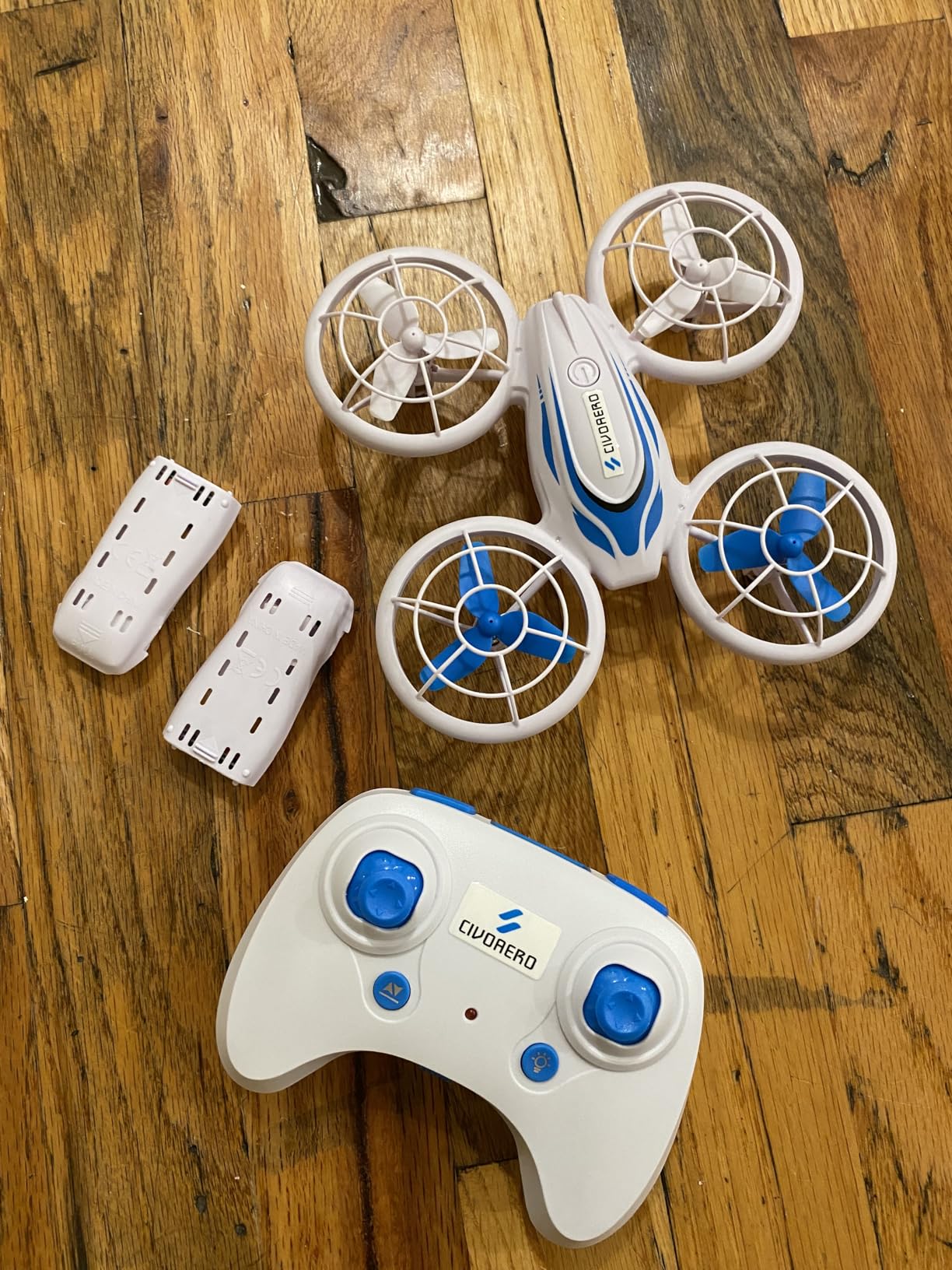 S60 Drone for Kids - RC Quadcopter with LED Lights, 2 Batteries, Altitude Hold and Full Propeller Protect, First Drones Toys Christmas Birthday Gifts for 8 9 10 11 12 13 14 Year Old Boys Girls, Blue customer photo 1