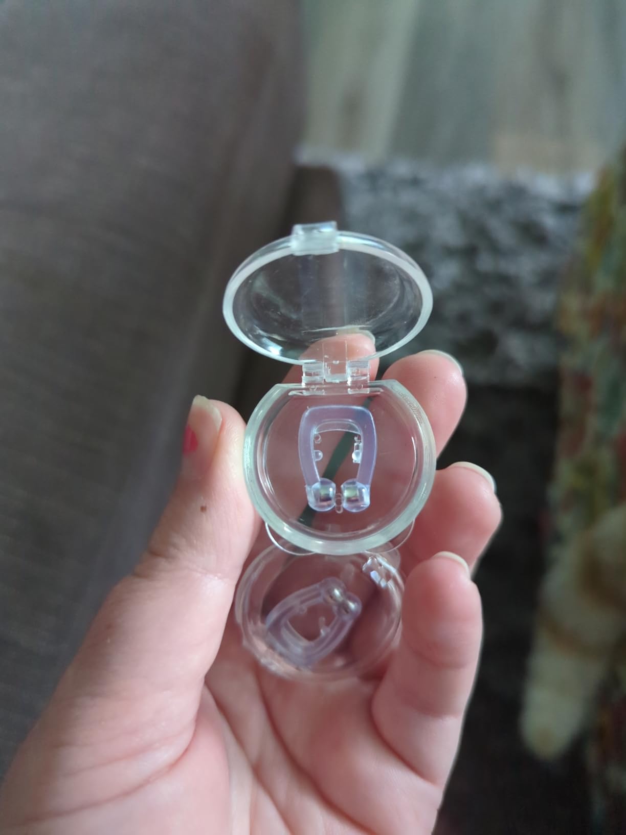 Anti Snoring Devices, Snore Stopper with Adjustable Magnet, Silicone Nose Clip Stop Snoring, Effective to Relieve Snoring, Snoring Solution for Comfortable and Quieter Sleep, White,M customer photo 2