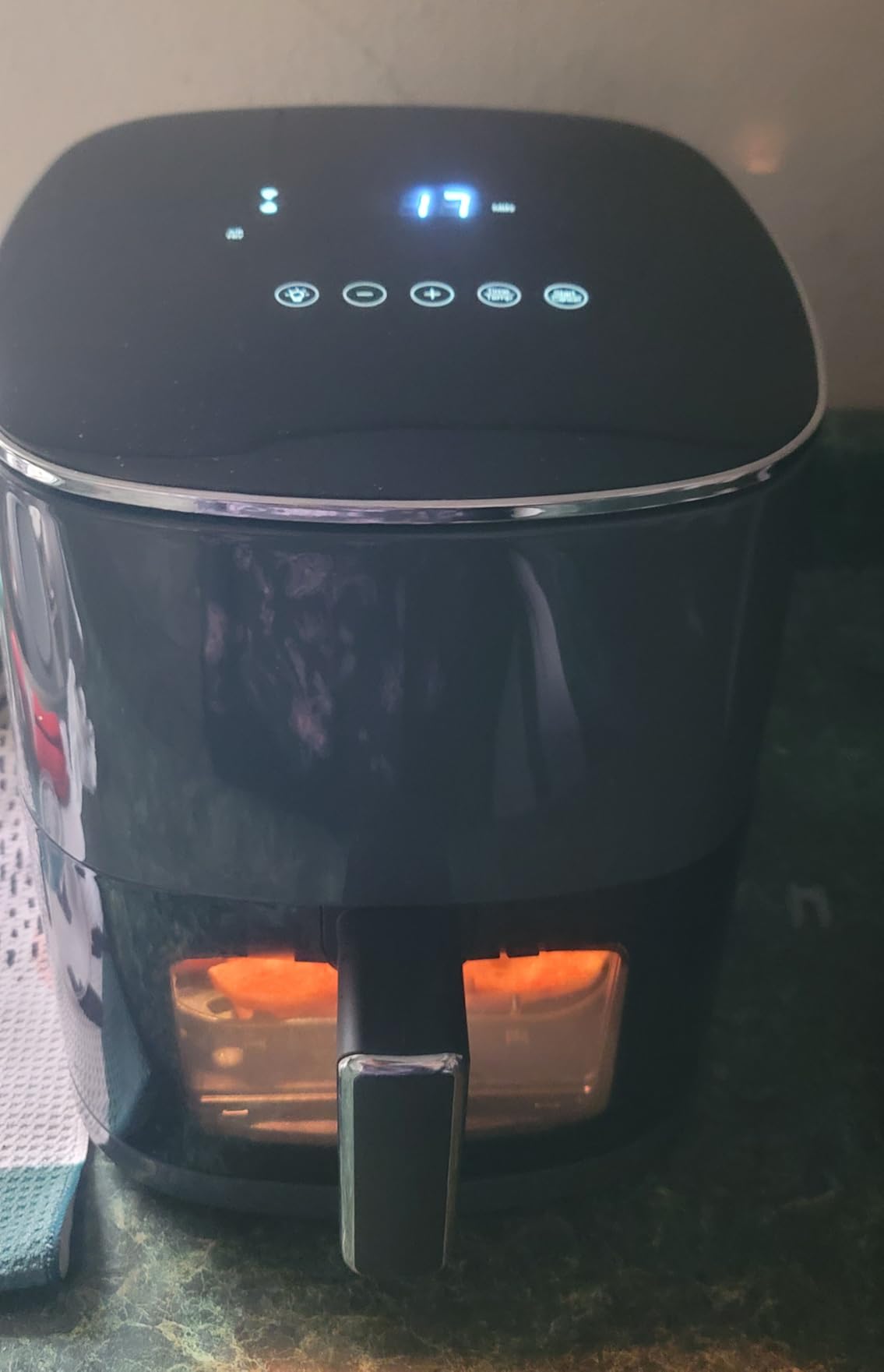 Simple Deluxe 9.5-Qt Dual Basket Air Fryer, 10-in-1 Digital Preset 1700W Airfryer, Sync Cook, Independent Temp Control, Shake Reminder, Nonstick Basket, Black customer photo 1