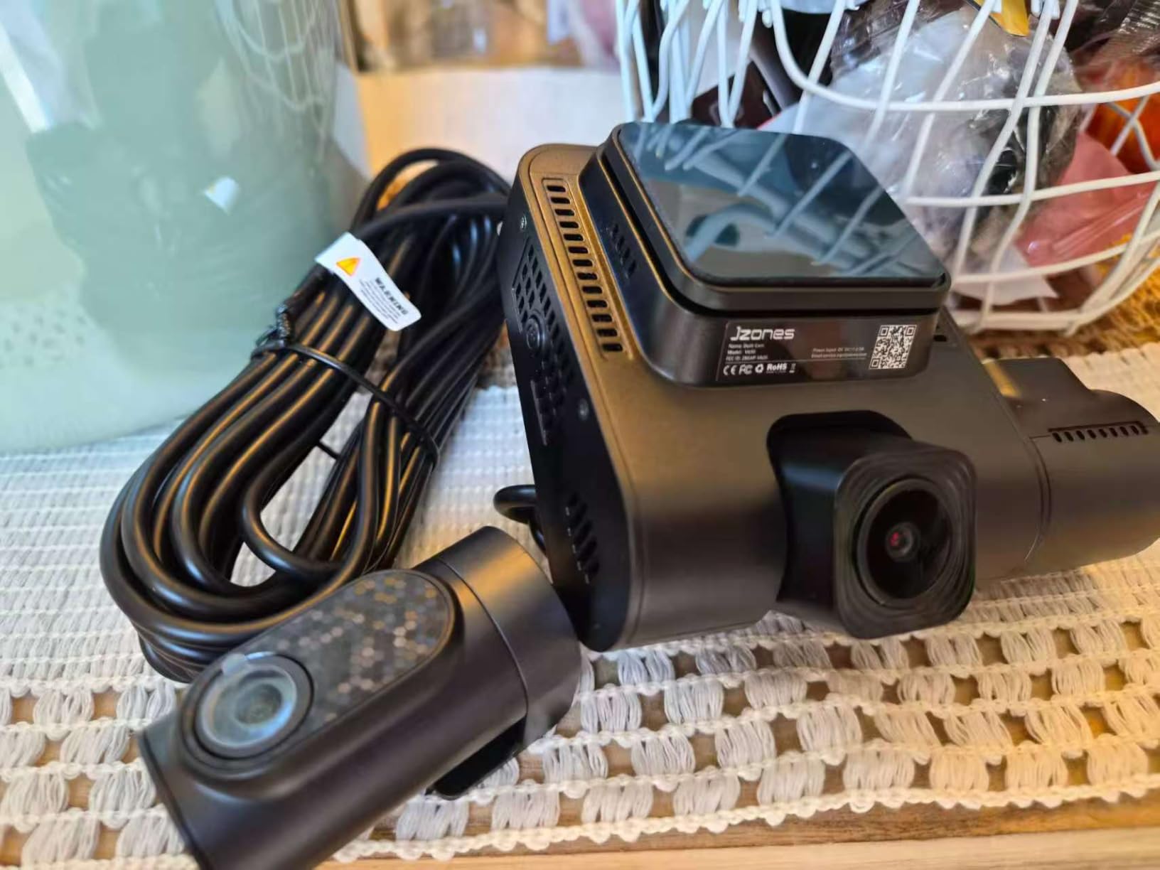 4K 3 Channel Dash Cam Front and Rear, Dash Camera for Cars, STARVIS 2 Sensor Dash Camera with HDR Night Vision, 24H Parking Mode Car Camera with GPS, Loop Recording customer photo 1