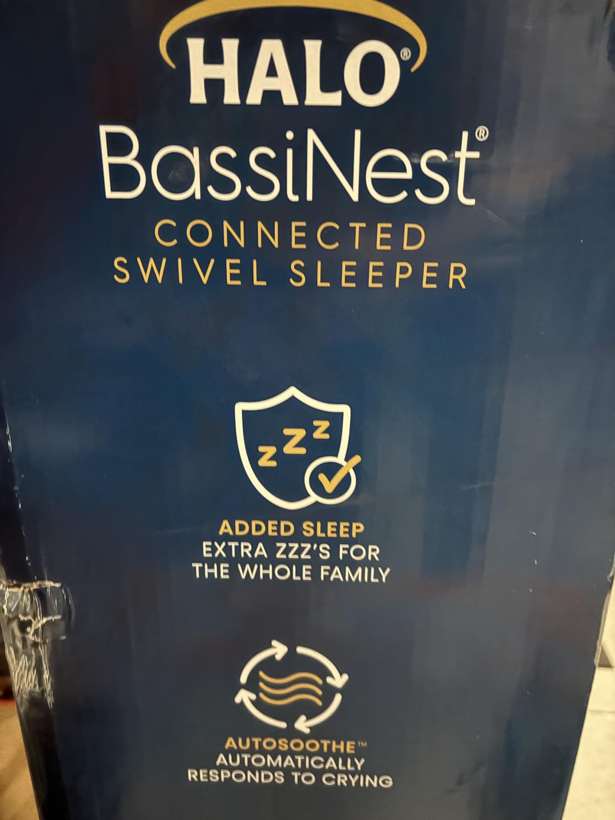 HALO BassiNest Connected Swivel Sleeper 3.0 - Smart Bassinet with AutoSoothe™, 360° Swivel, Cry Detection, Rocking, Vibration & Soothing Sounds, Easy Lowering Wall, Warm Grey customer photo 2