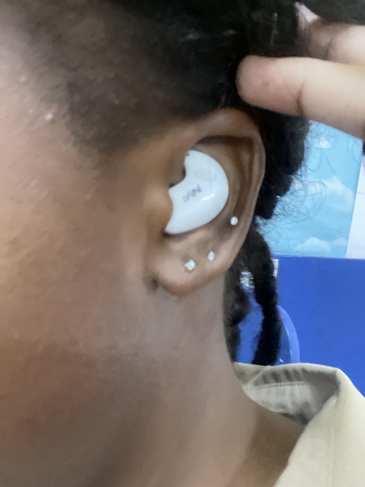 Sleep Earbuds Ultra-Thin Wireless Bluetooth 5.3 Earbuds for Side Sleepers, Noise Blocking Sleep Headphones with 6H Playtime, Ergonomic Mini Design for Small Ears (Deep Green) customer photo 1